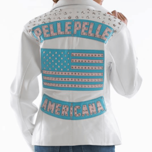 American White Plush Womens Jacket