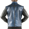 Pelle Pelle China Collar Biker Blue Jacket