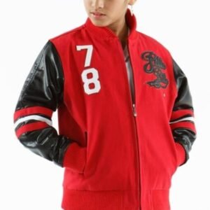 Girls 78 Red and Black Jacket