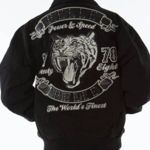 Kids Black Tiger Twill Jacket