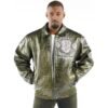 Pelle Pelle Mens Prize Light Green Jacket