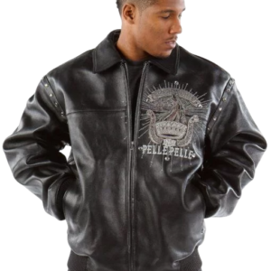 Pelle Pelle Grandmaster Black Leather Jacket Limited Edition