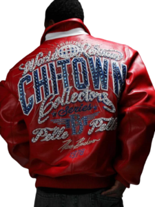 Pelle Pelle Chi Town Red Leather Jacket