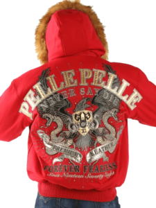 Pelle Pelle Never Say Die Red Jacket